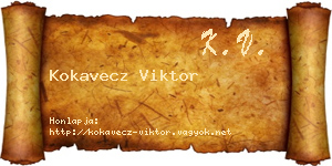 Kokavecz Viktor névjegykártya